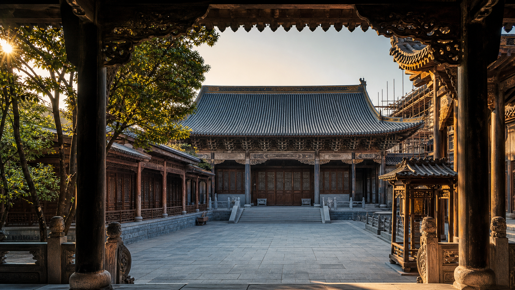 古建仿古 文物修缮主题图